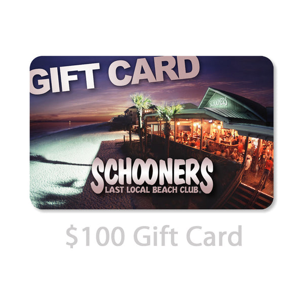 $100 Schooners Gift Card